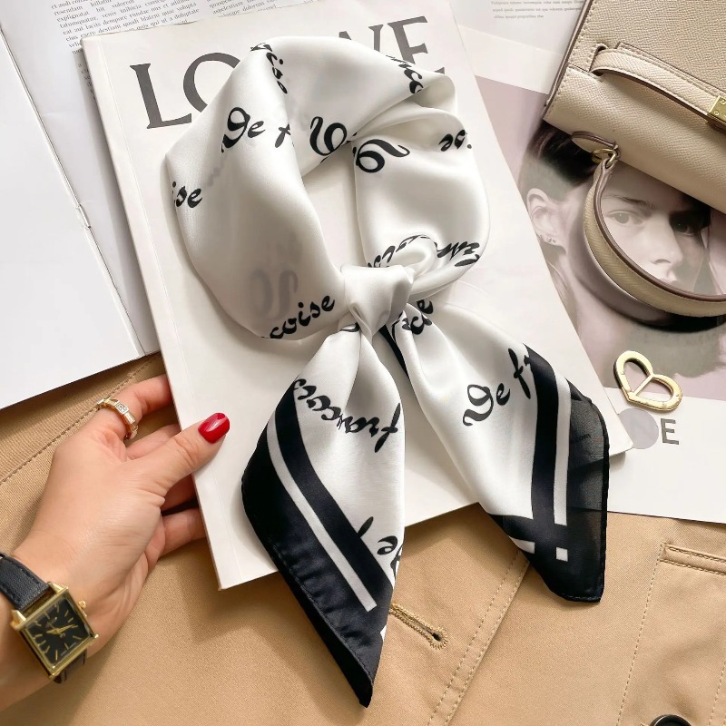 Women Bags Online - Women Luxury Silk Satin Square Scarf