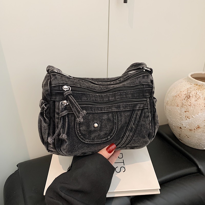 Street Style Retro Blue Denim  - Women'S Kipling Bags 评论和价格