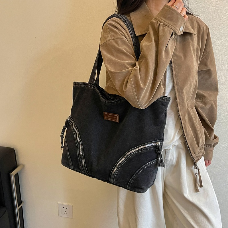 Women Denim Tote Bag Female Wa - Women Bags Zip 评论和价格