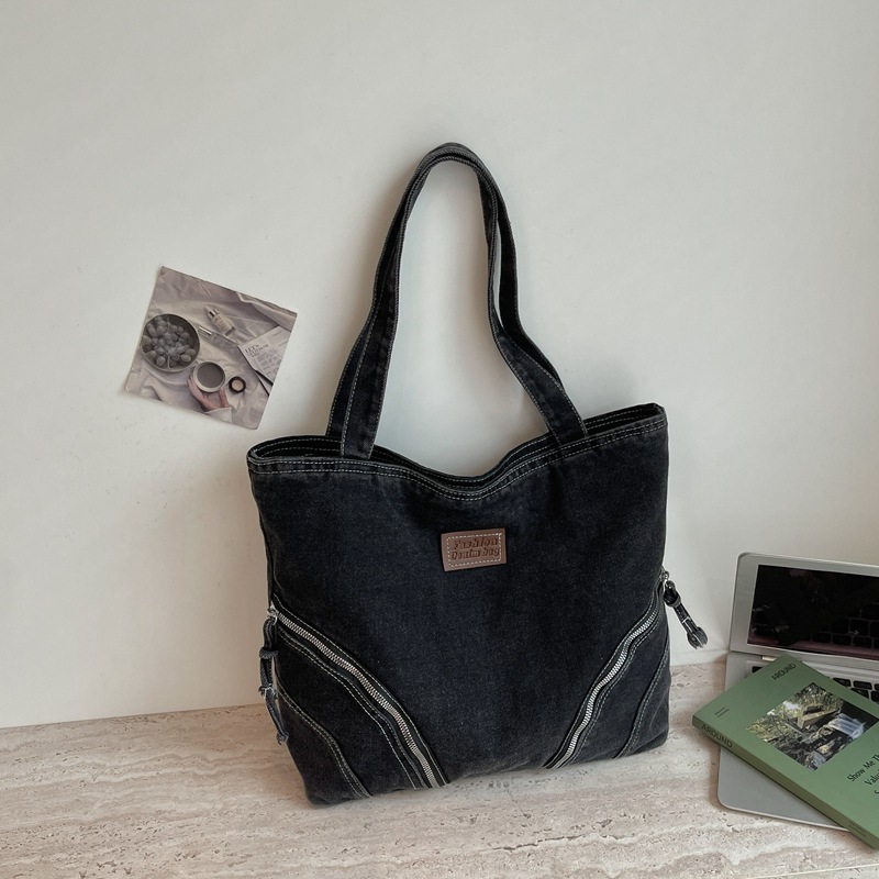Women Denim Tote Bag Female Wa - Women Bags Zip 评论和价格