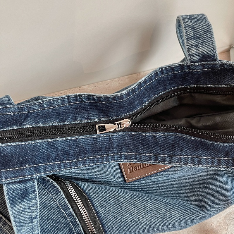 Women Denim Tote Bag Female Wa - Women Bags Zip 评论和价格