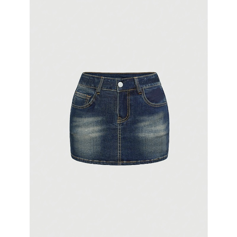 Summer Denim Retro Short Skirt - Women'S Retro Bags 评论和价格