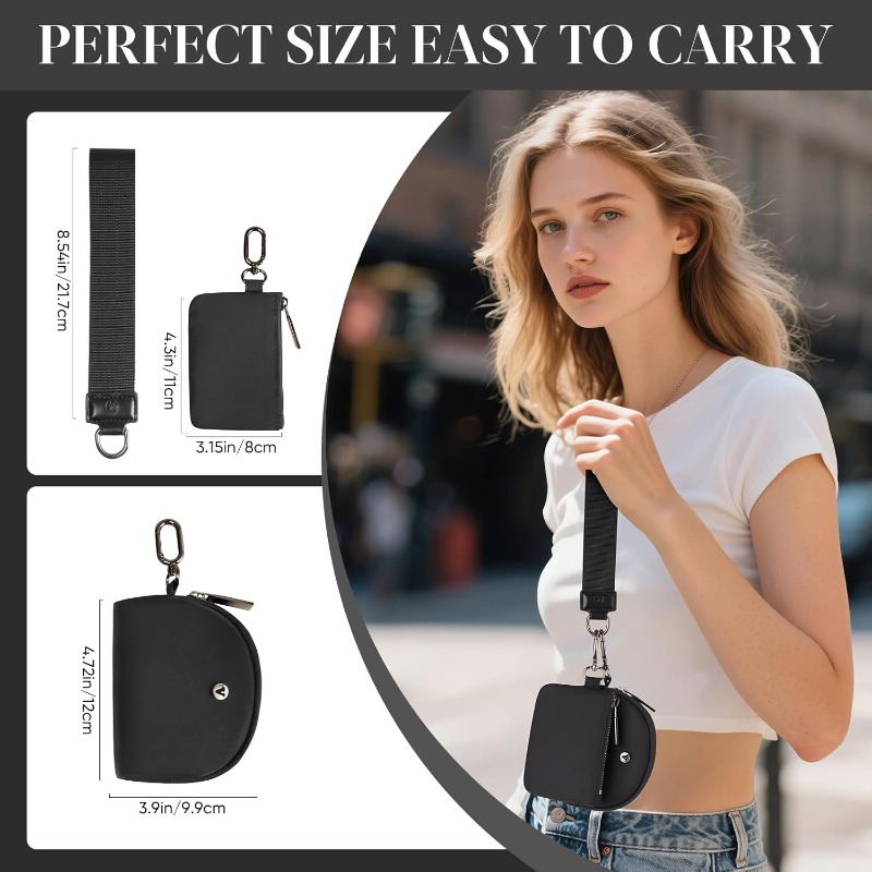Key Chain Wallet Wristlet Wall - Women Bags Zip 评论和价格