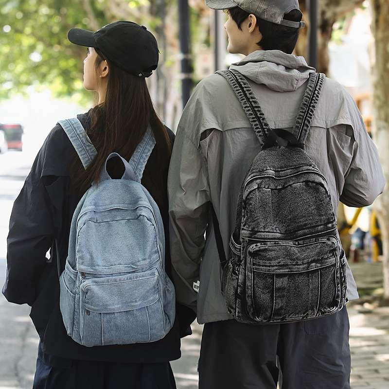 Retro denim backpack large cap - Women'S Kipling Bags 评论和价格