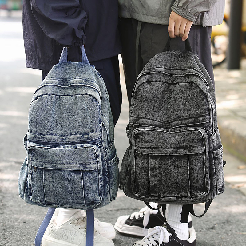 Retro denim backpack large cap - Women'S Kipling Bags 评论和价格
