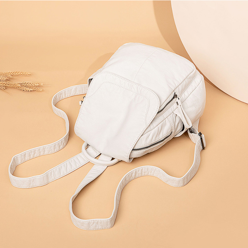 Women's Backpack White Washed  - Women Bags In Sale 评论和价格