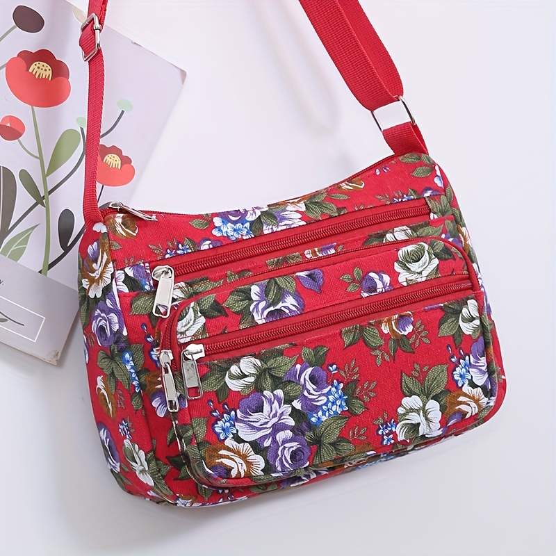 Stylish Floral Crossbody Bag,  - Women Bags Zip 评论和价格