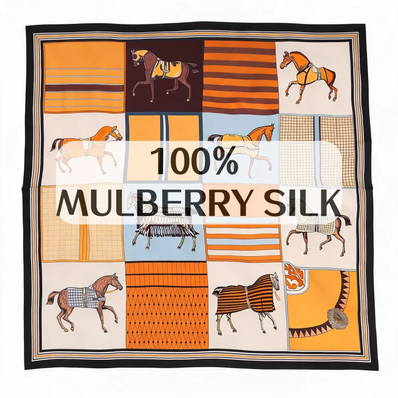 Luxury 100% MULBERRY SILK Squa - Women'S Retro Bags 评论和价格