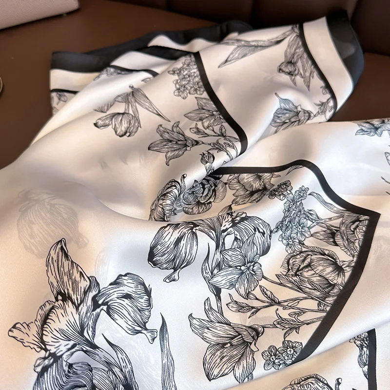 70*70cm Luxury Floral Print Si - Women Bags Online 评论和价格