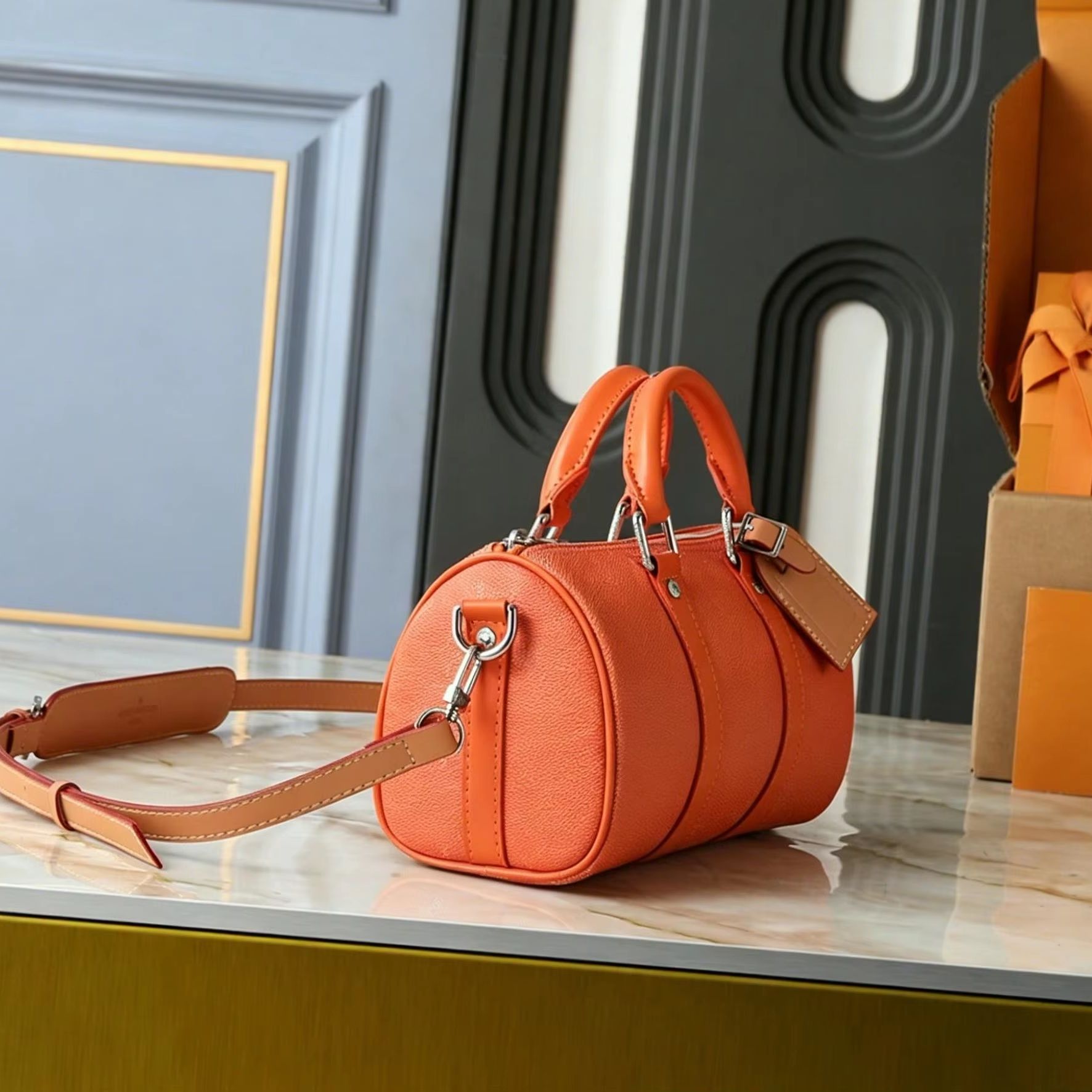 Retro Ladies Two Tone Grainy L - Women Bags Zip 评论和价格