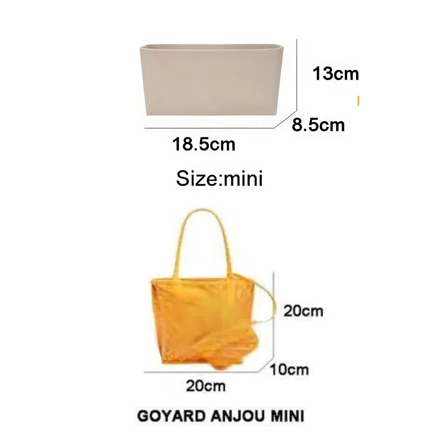 Felt Insert Bag Cosmetic Organ - Women Bags Goyard 评论和价格